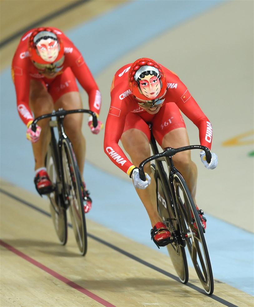 第13金!中国女队获场地自行车团体赛冠军 破世界纪录