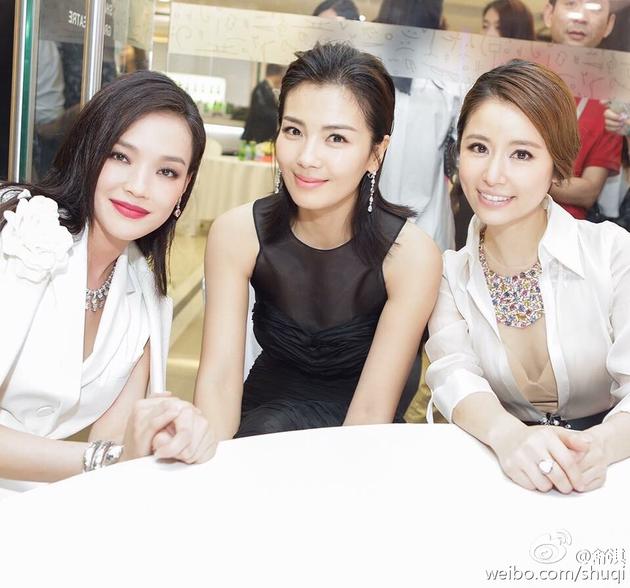 三个美人!舒淇合影刘涛林心如 霸气喊皇妃