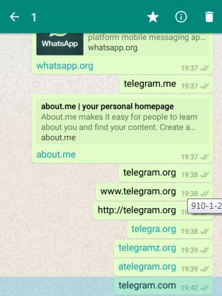 whatsapp封锁了同行telegram的链接