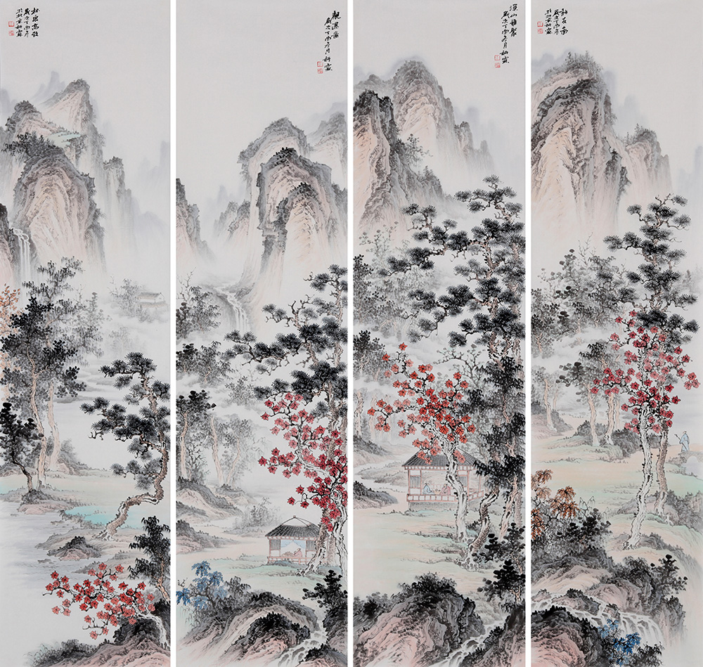 仿古山水画 李佩锦仿古山水画欣赏