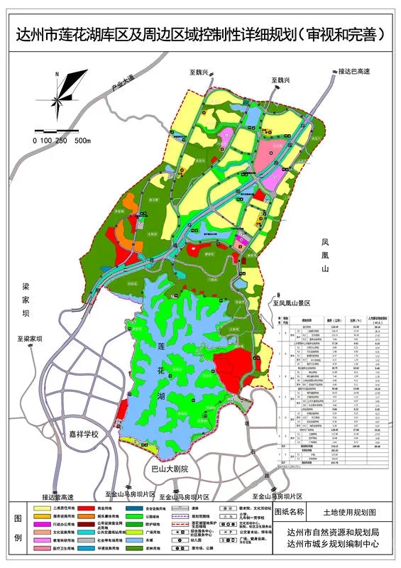 达州市莲花湖库区及周边区域控制性详细规划出炉