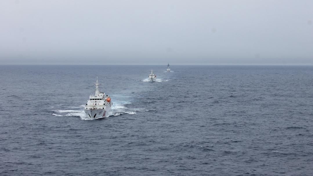 中国海警局北海分局查扣涉案海砂7000余吨