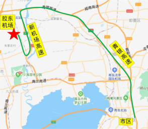 驾车可选择204国道(胶州段)前往胶东国际机场