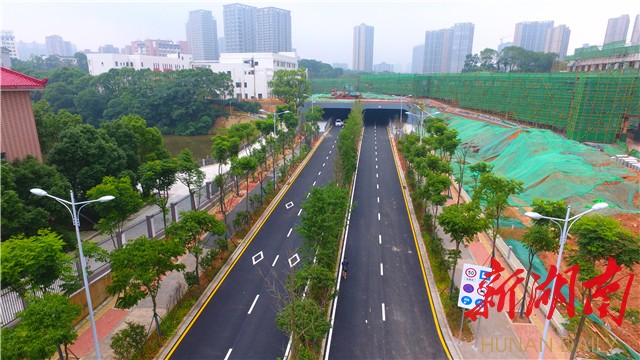 长沙雨花区雅塘片区唯一一条东西向市政道路建成