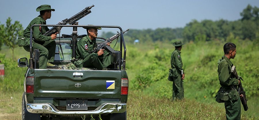 一死四伤缅甸军方车辆在若开邦发生地雷爆炸事件