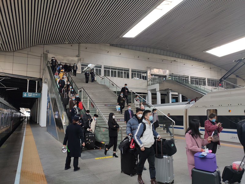 2021年春运落幕福州火车站发送旅客超156万人
