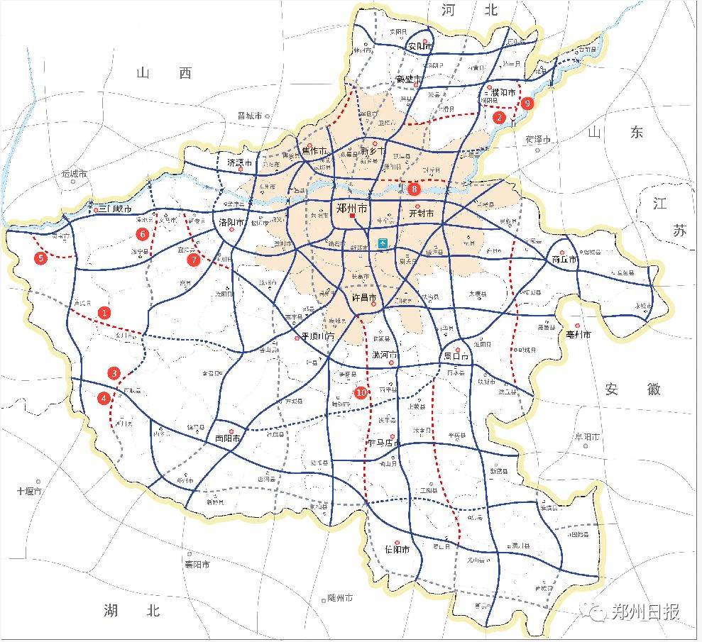 郑州至西峡高速公路双龙至西峡段;4.