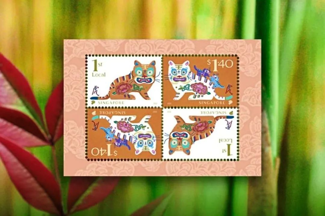年"邮票一套3枚小全张一枚图案为"招财虎"2021年12月23日亚美尼亚邮政