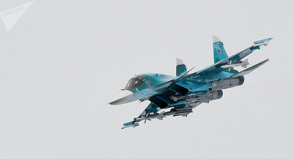 俄罗斯两架苏-34战斗轰炸机在远东地区相撞 机