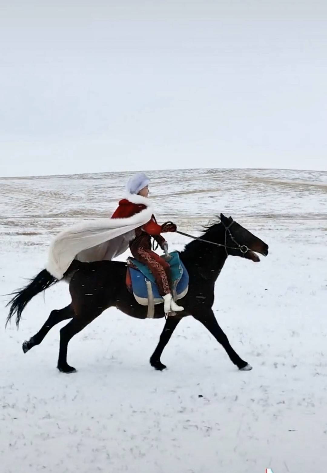 穿红袍策马雪原,"带货扒鸡"直呼"偶买噶"……两位"网红"副县长履新了!