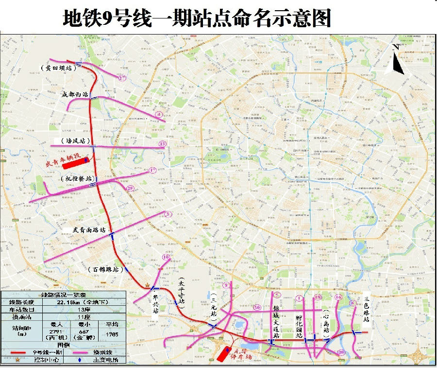成都地铁6号线原"西华大道"将更名"欢乐谷"