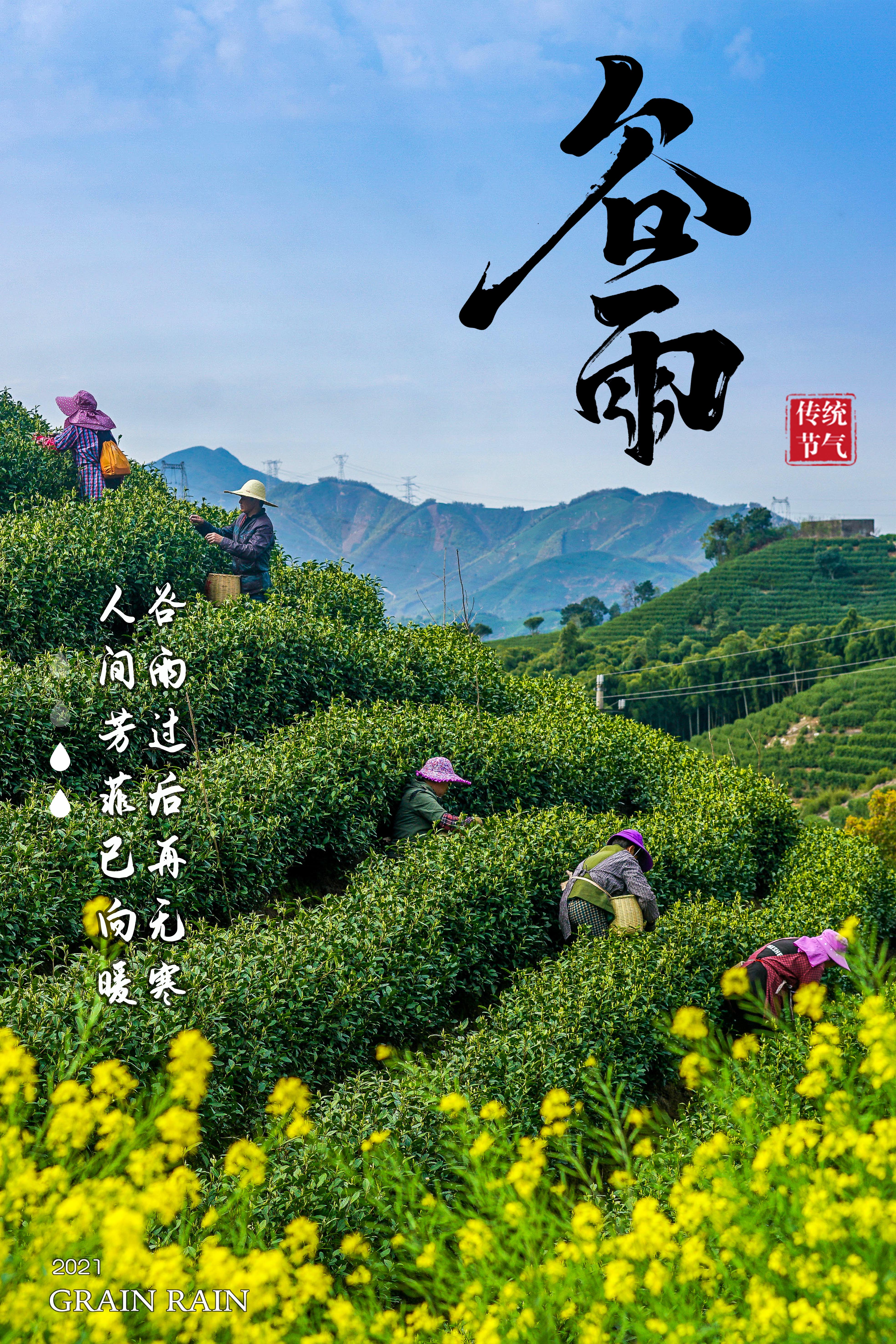 报节气雨生百谷