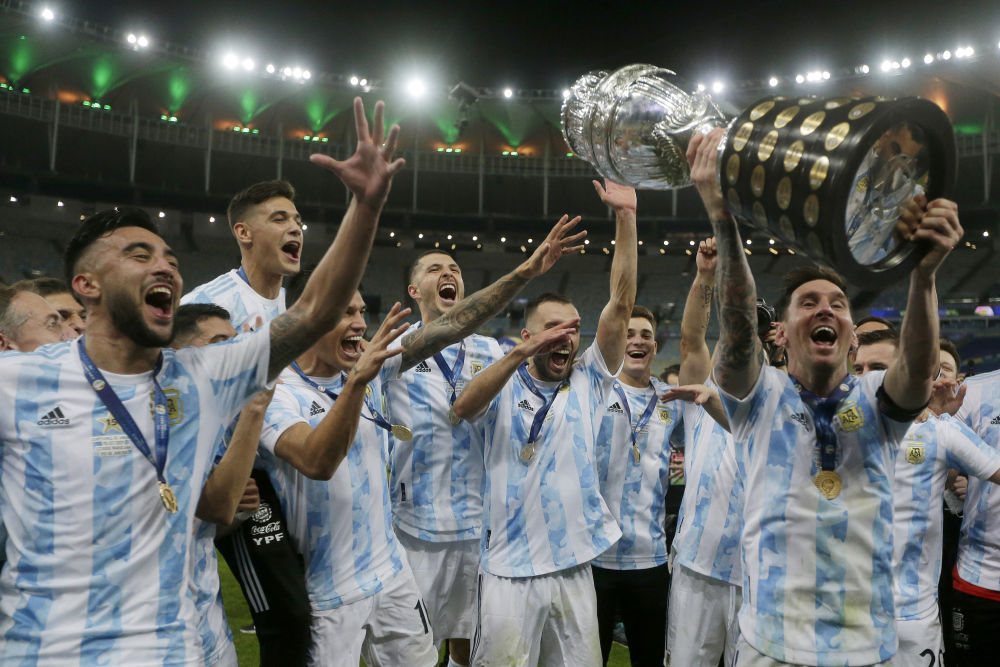 梅西率领阿根廷夺美洲杯冠军