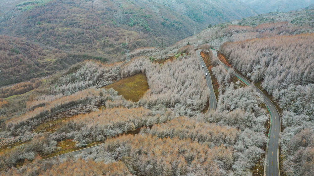 雪后美姑大风顶