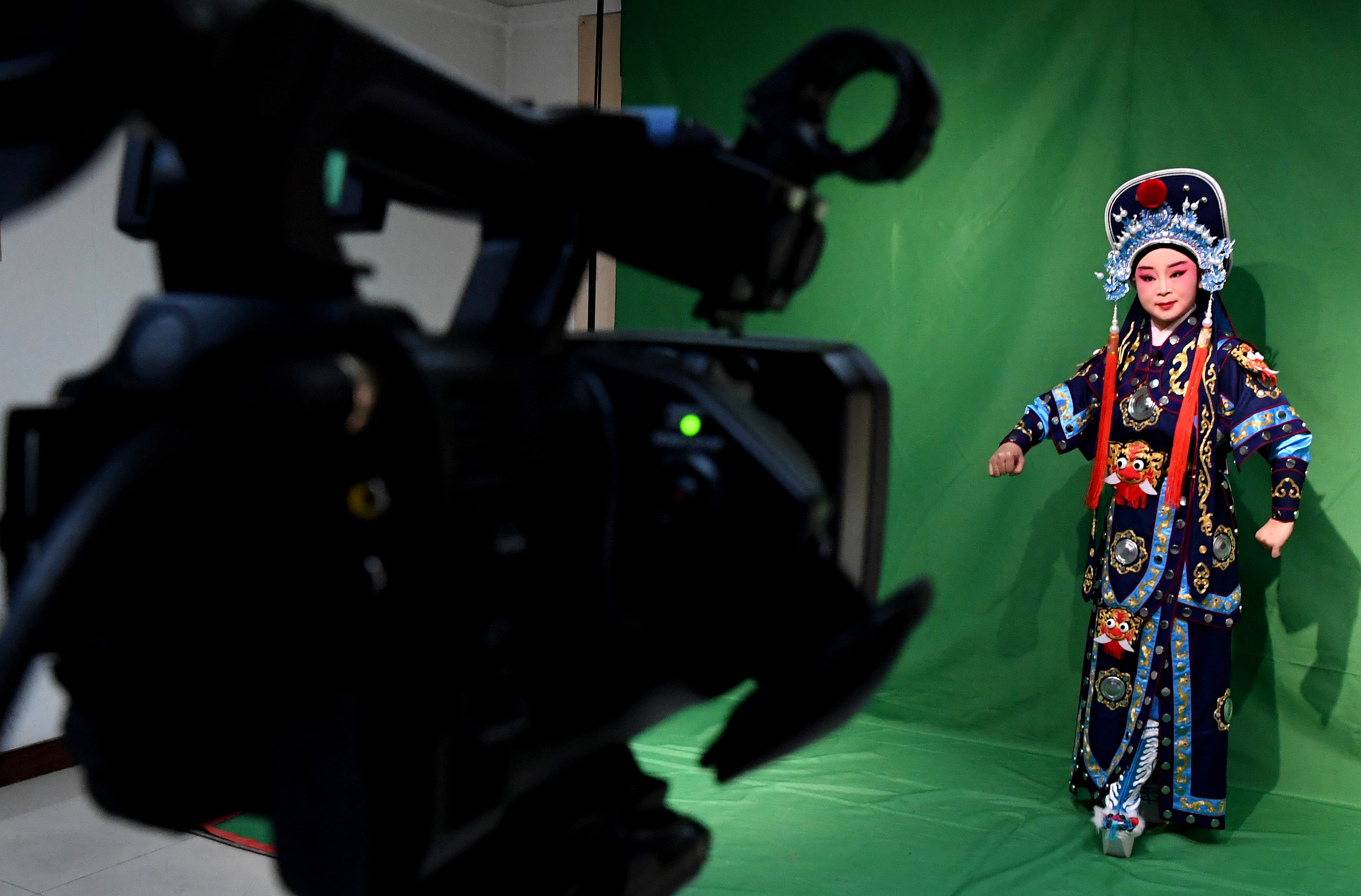 李金玲和她的豫剧云表演