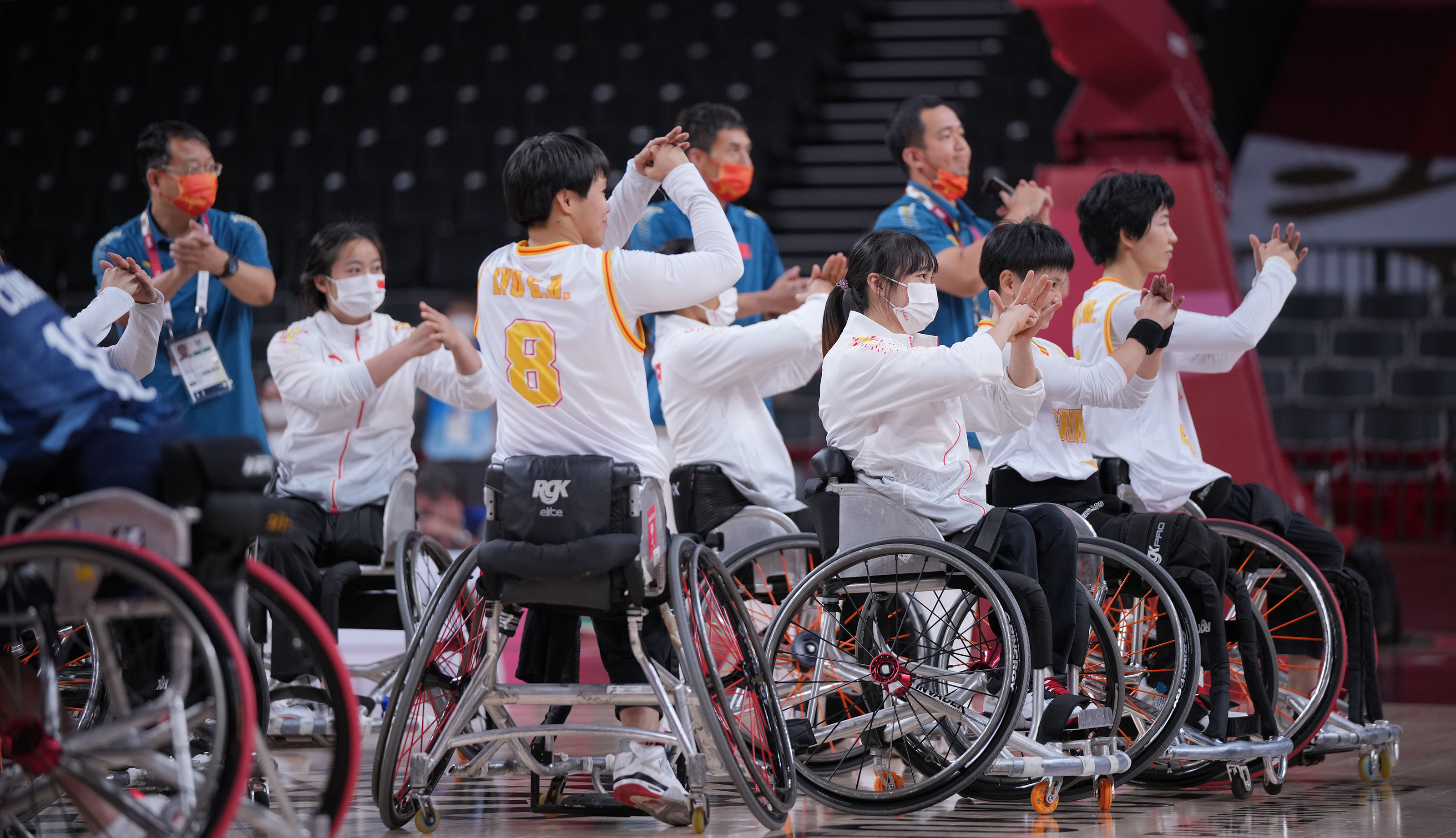 東京殘奧會中國輪椅女籃力克英國隊首度躋身殘奧會四強