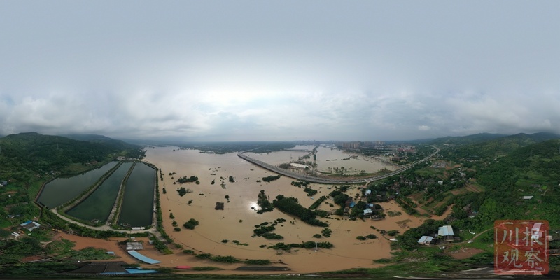 8月17日15时40分,四川省成都水文水资源勘测局发布洪峰信息,17日14时