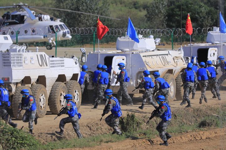 多图直击共同命运2021国际维和实兵演习组织训练观摩交流