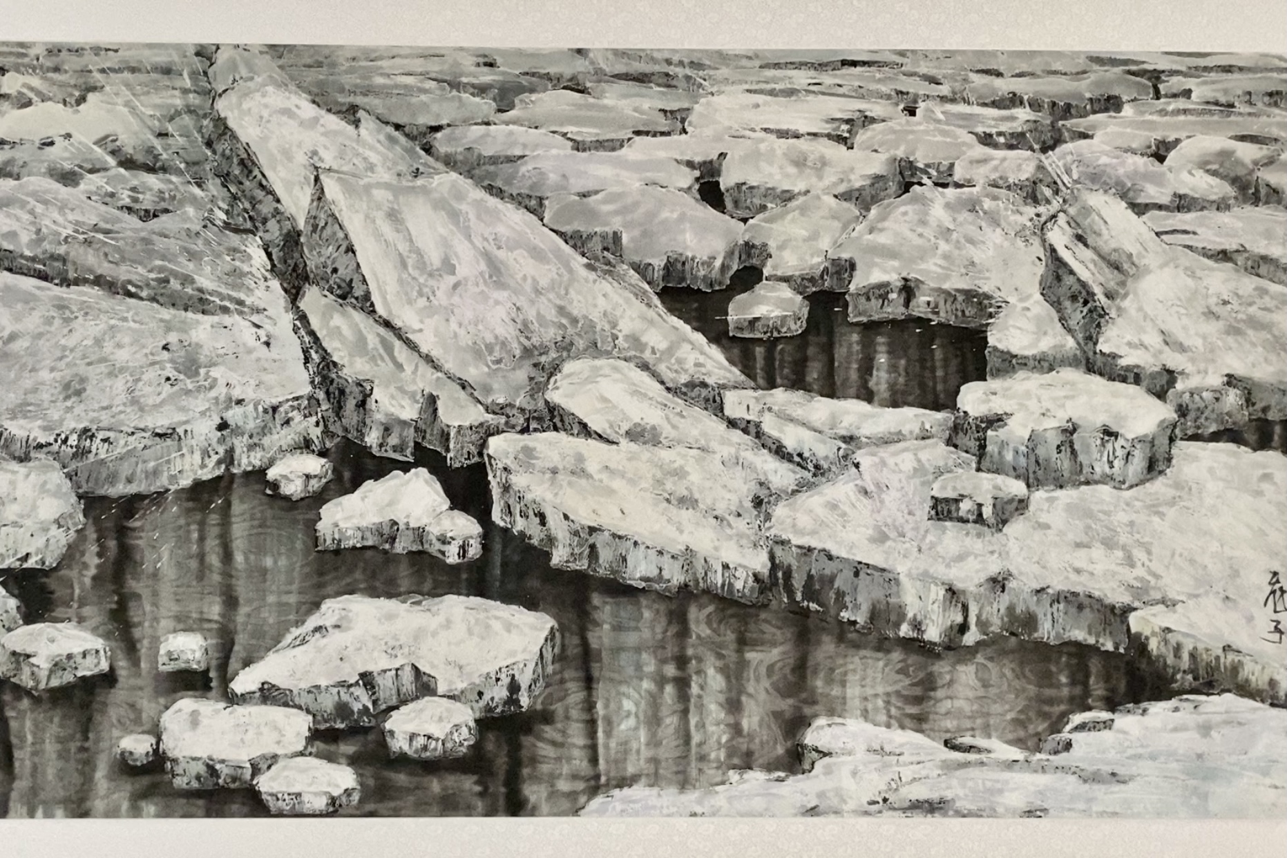 雪中的白桦林,"浪漫"的雾凇……在黑龙江省北安市画家陈宇飞的笔下,一