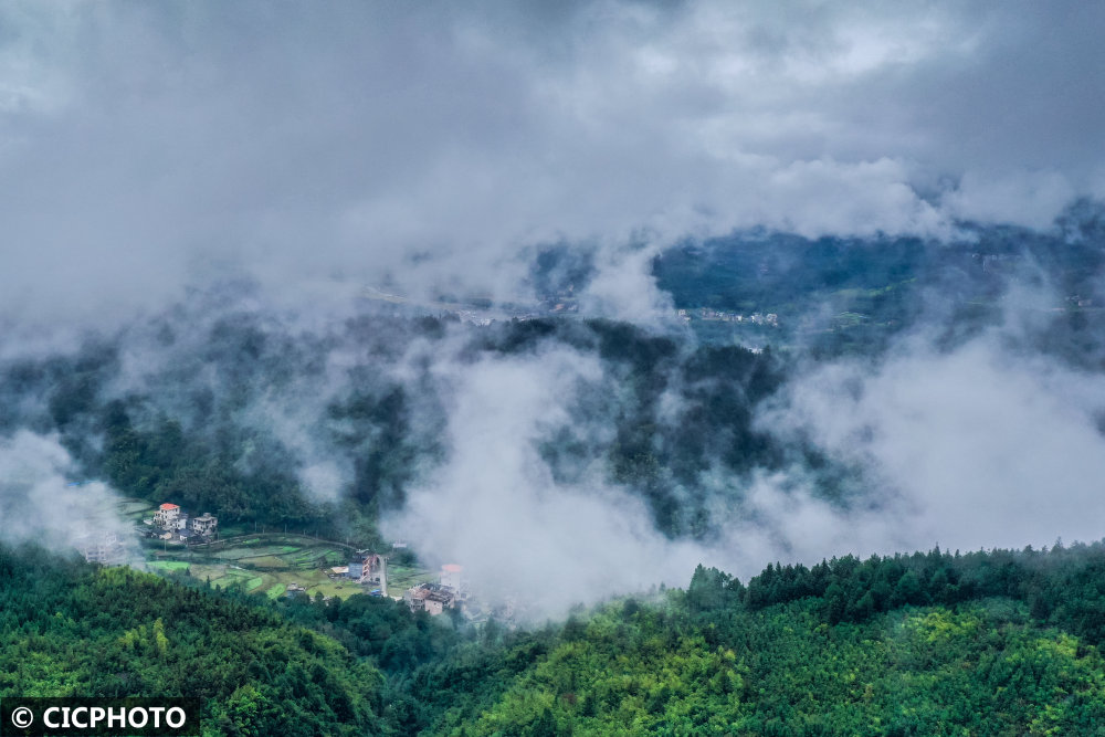 雾蒙蒙的风景图片图片