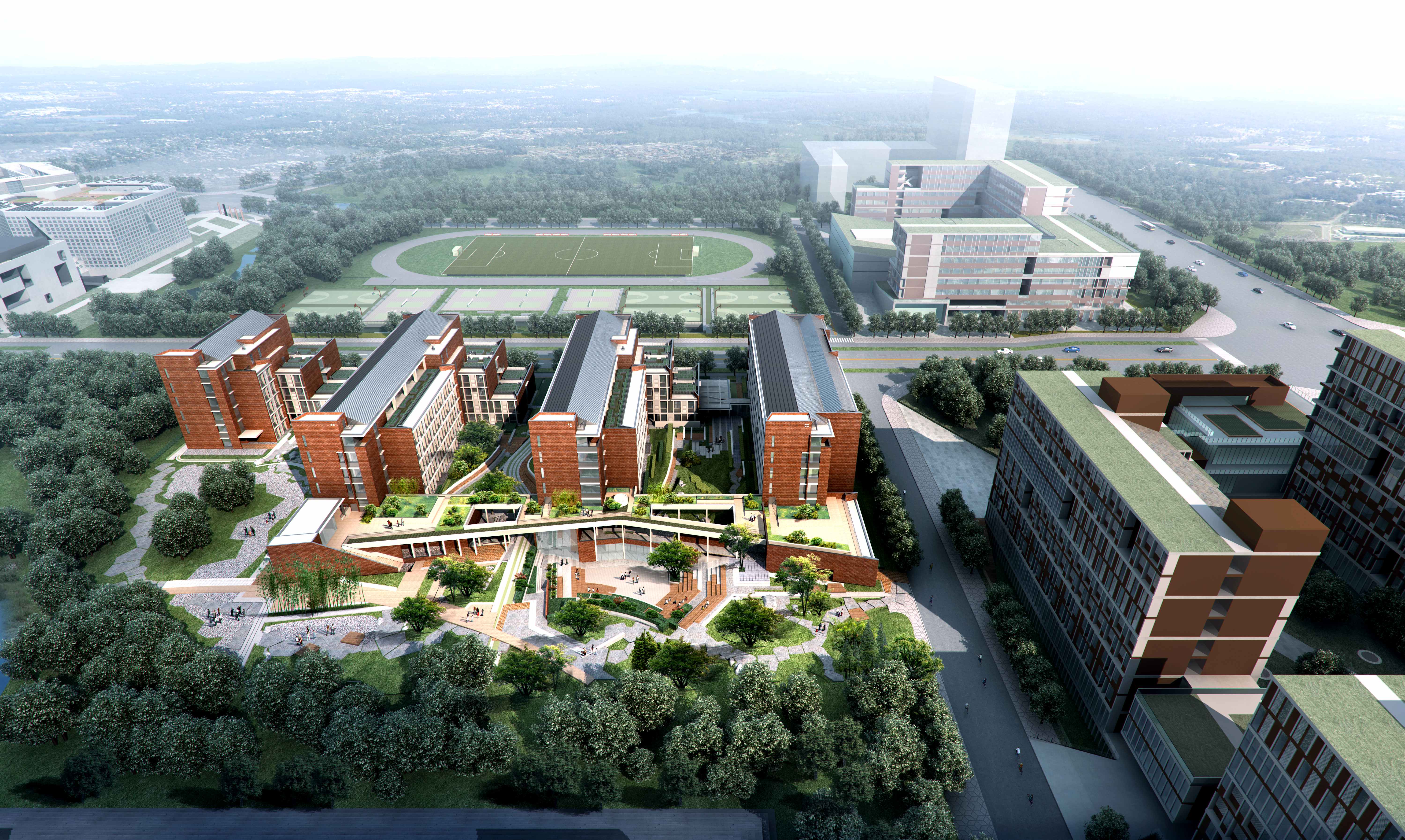 中国人民大学通州新校区啥样开放性街区化有色彩