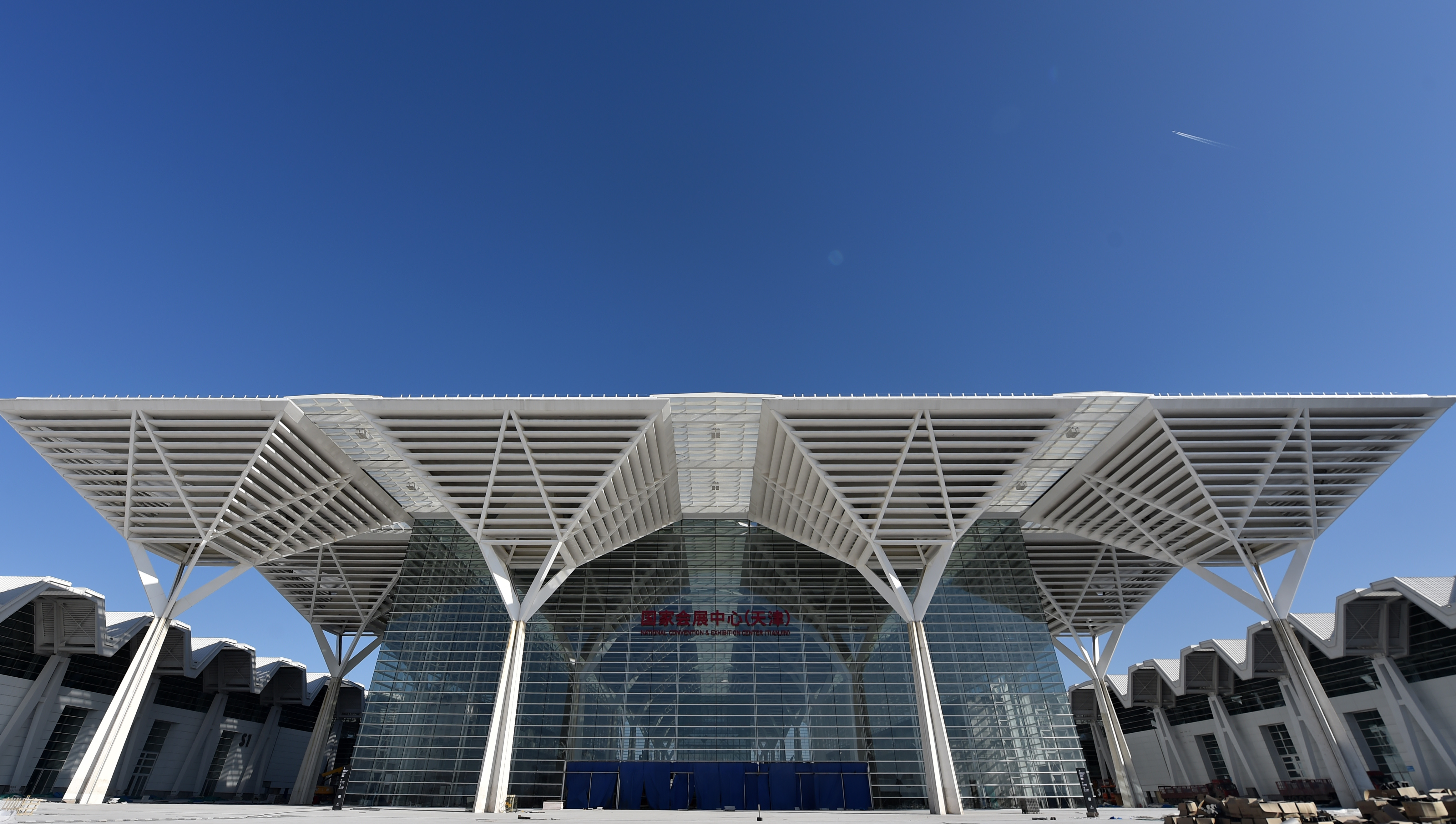 天津国家会展中心施工冲刺迎首展