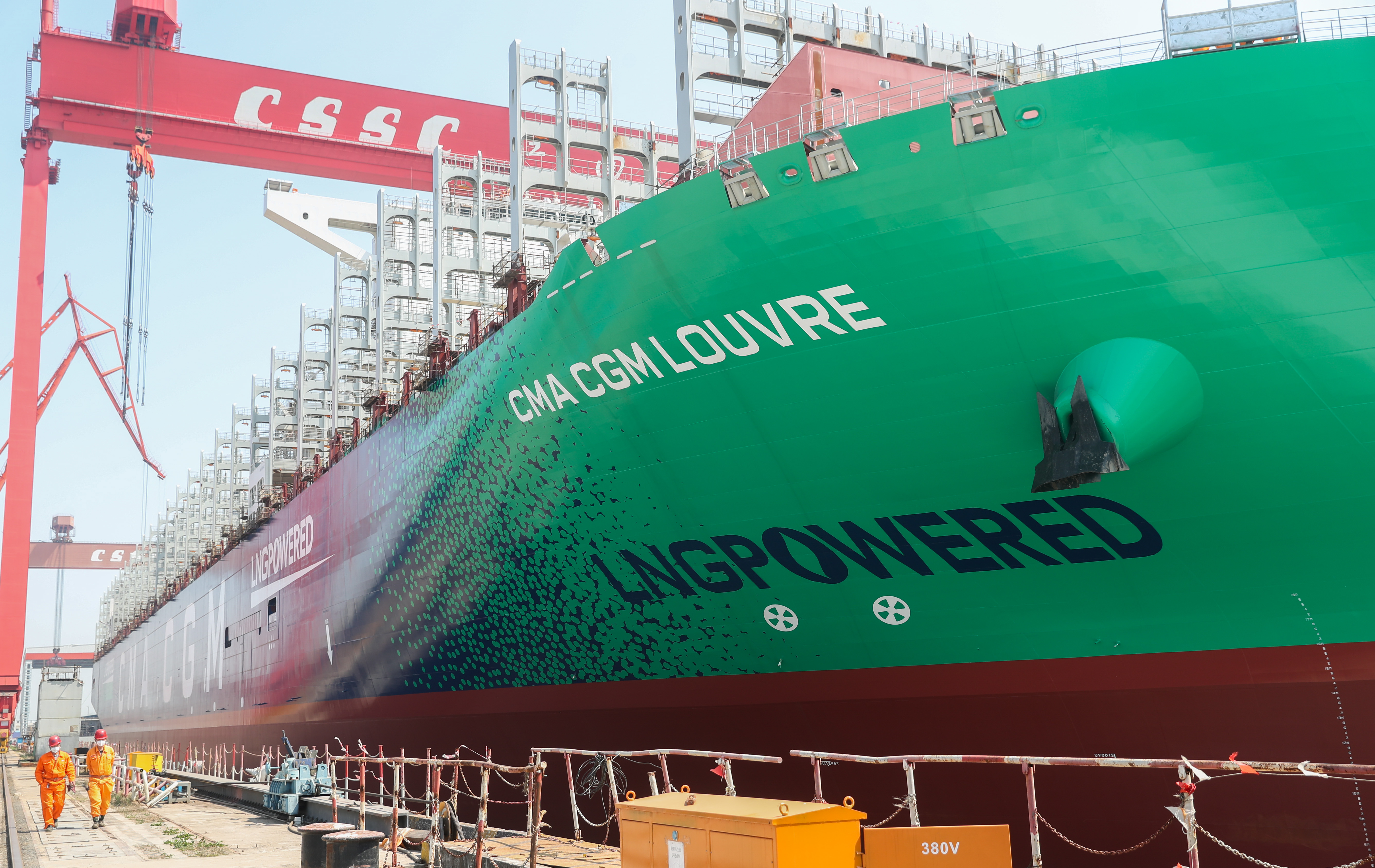 上海江南造船厂加快复工复产