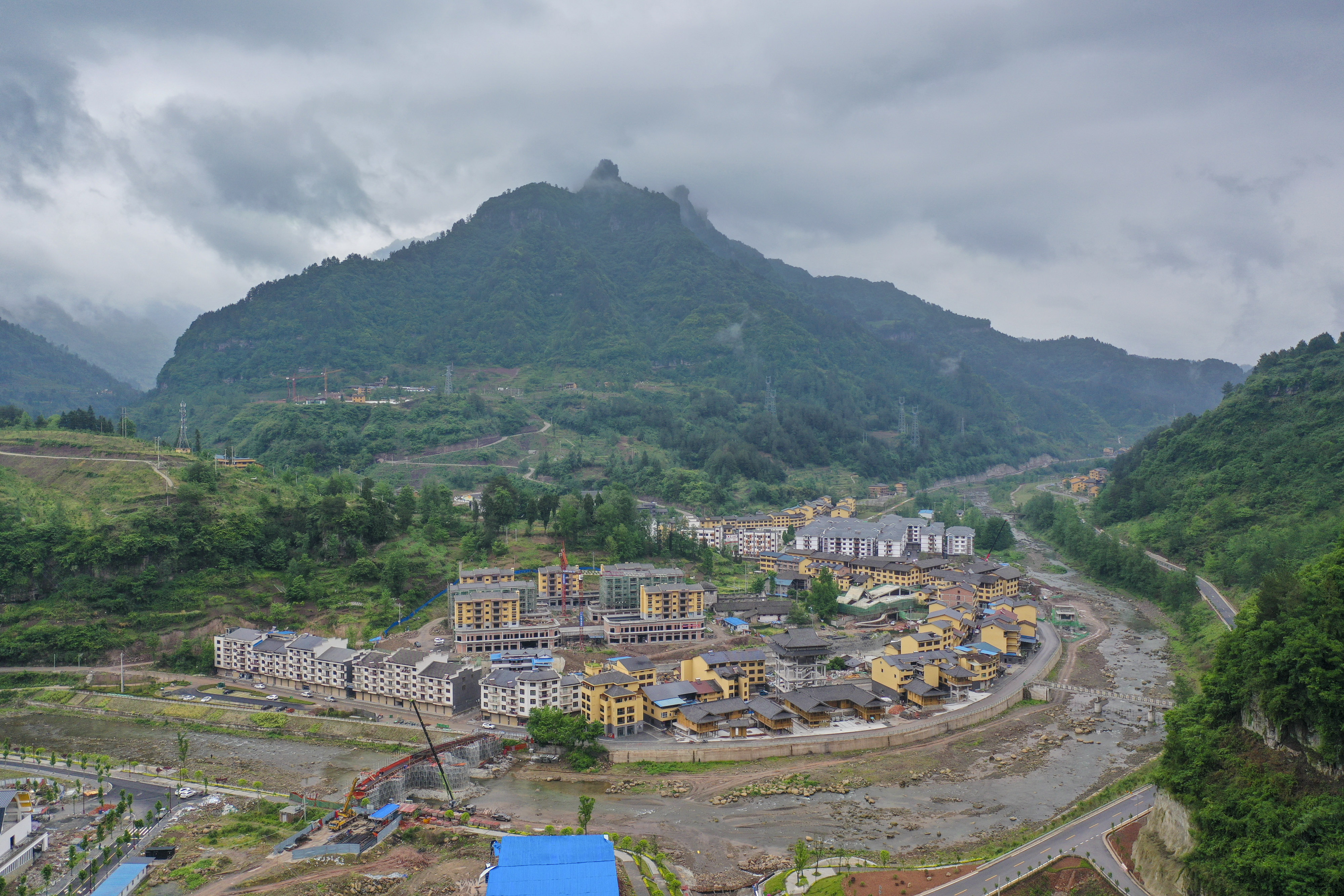 重庆石柱土家族自治县华溪村村貌