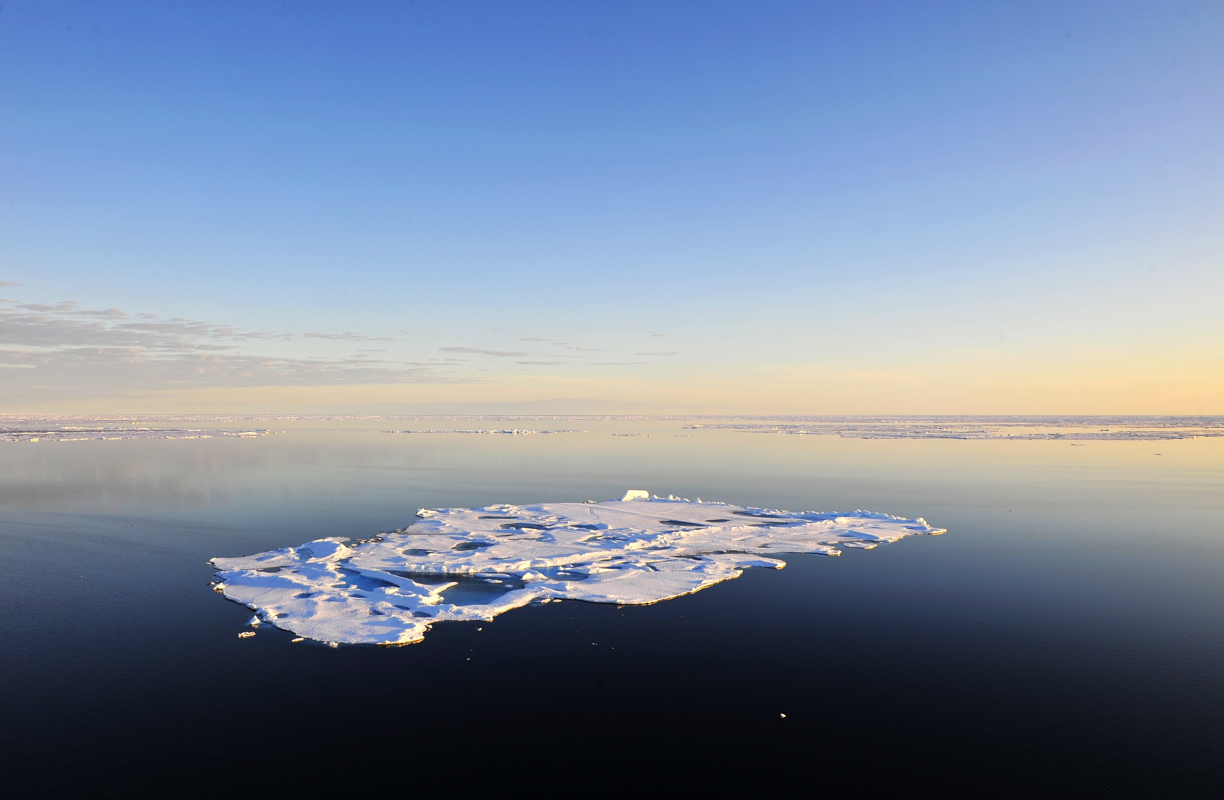 地球北极的照片.