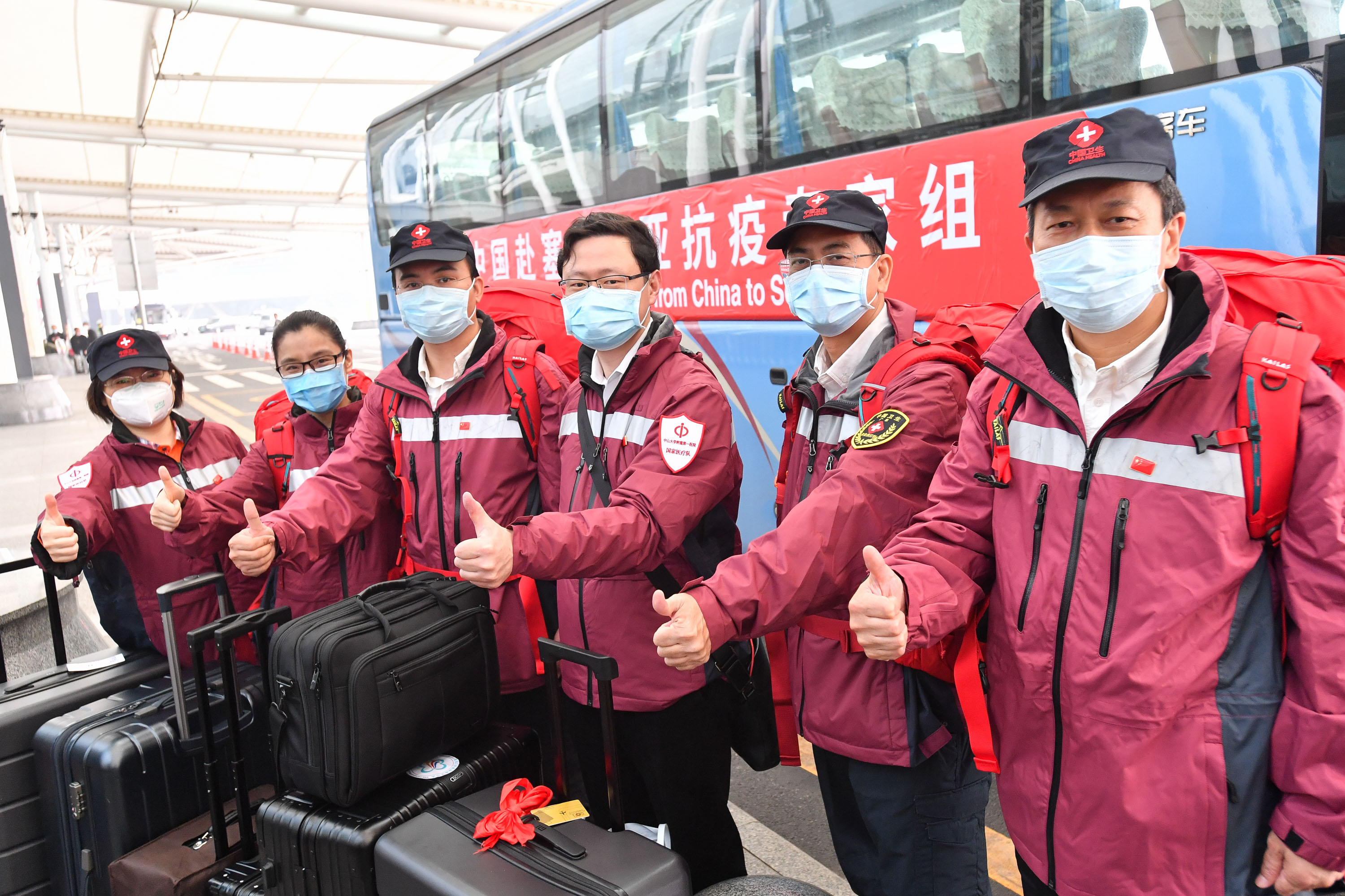 3月21日,中国赴塞尔维亚抗疫医疗专家组成员熊艳,侯