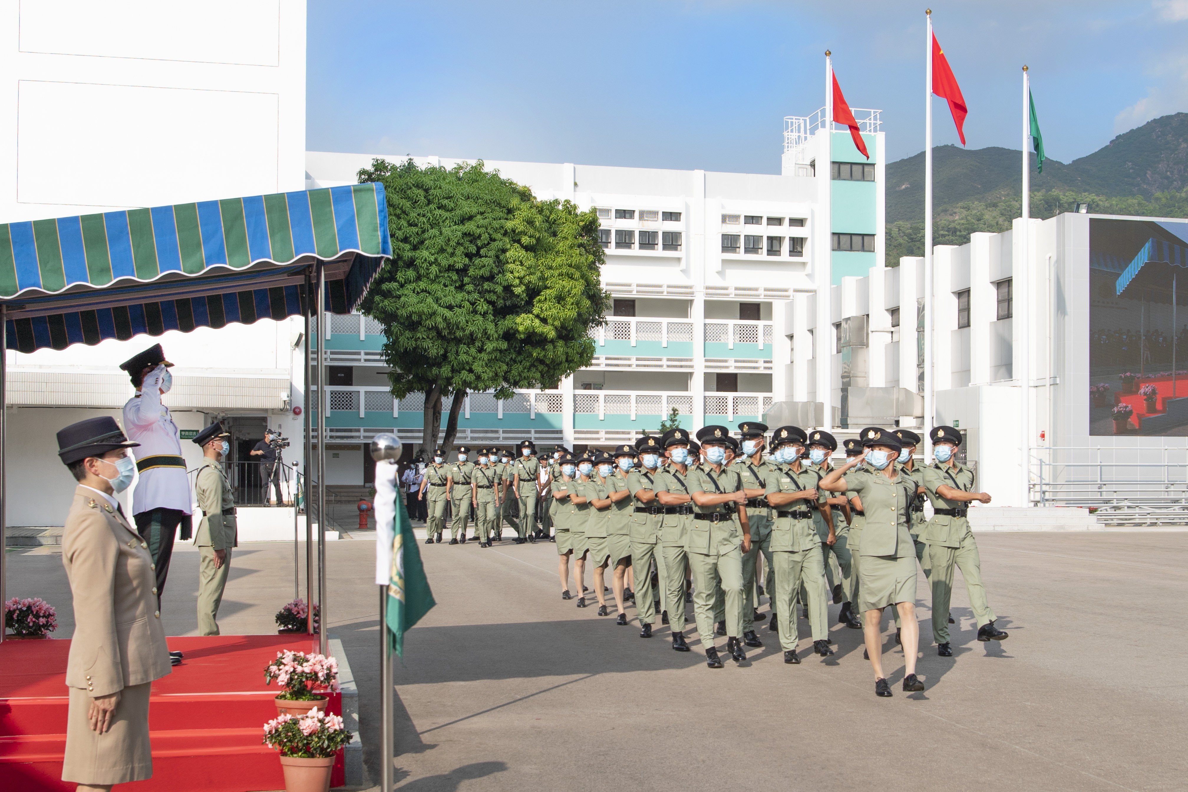 香港海关以全中式步操举行结业会操开创纪律部队先河