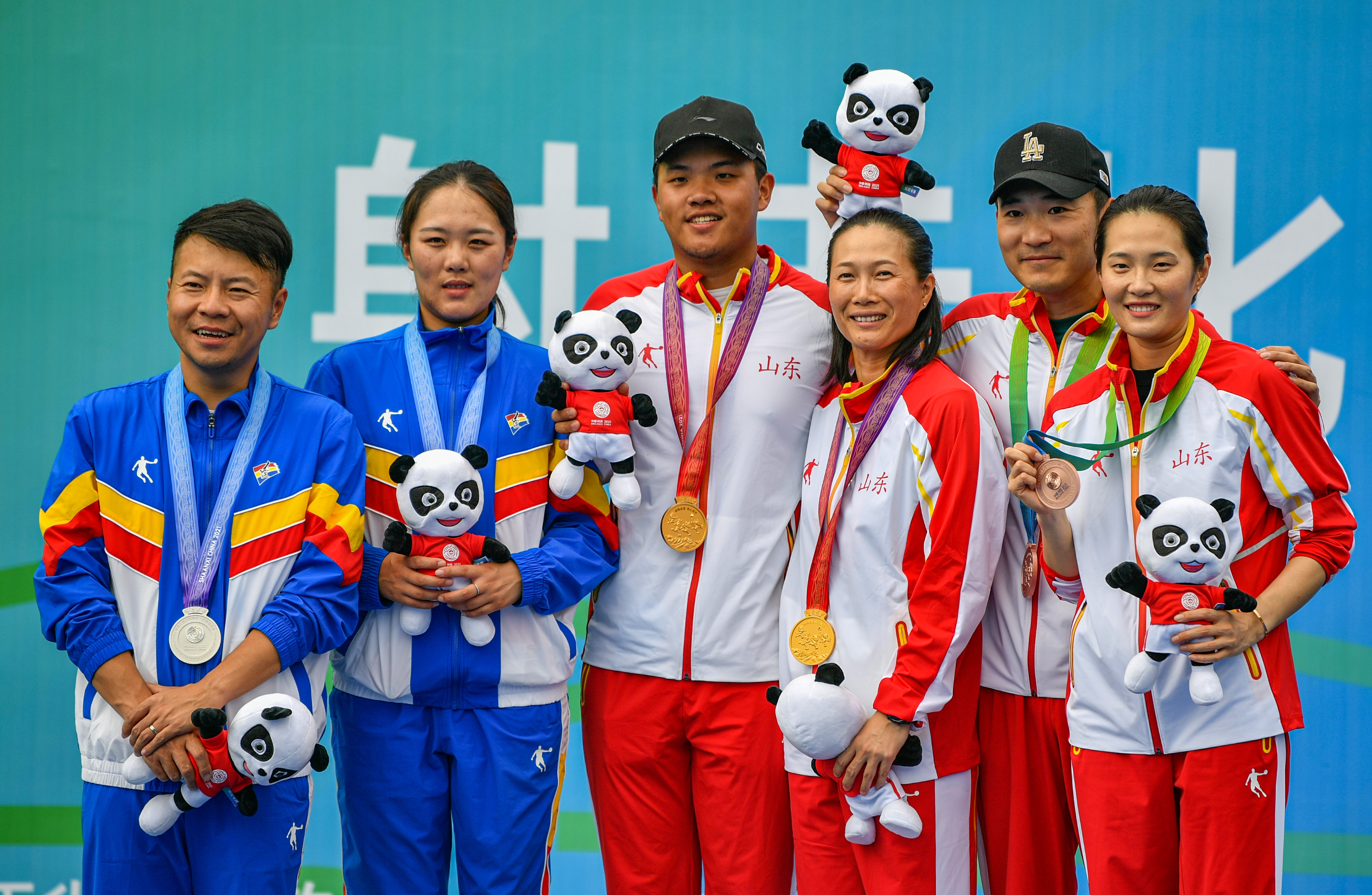 山东夺得全运会飞碟双向混合团体冠军