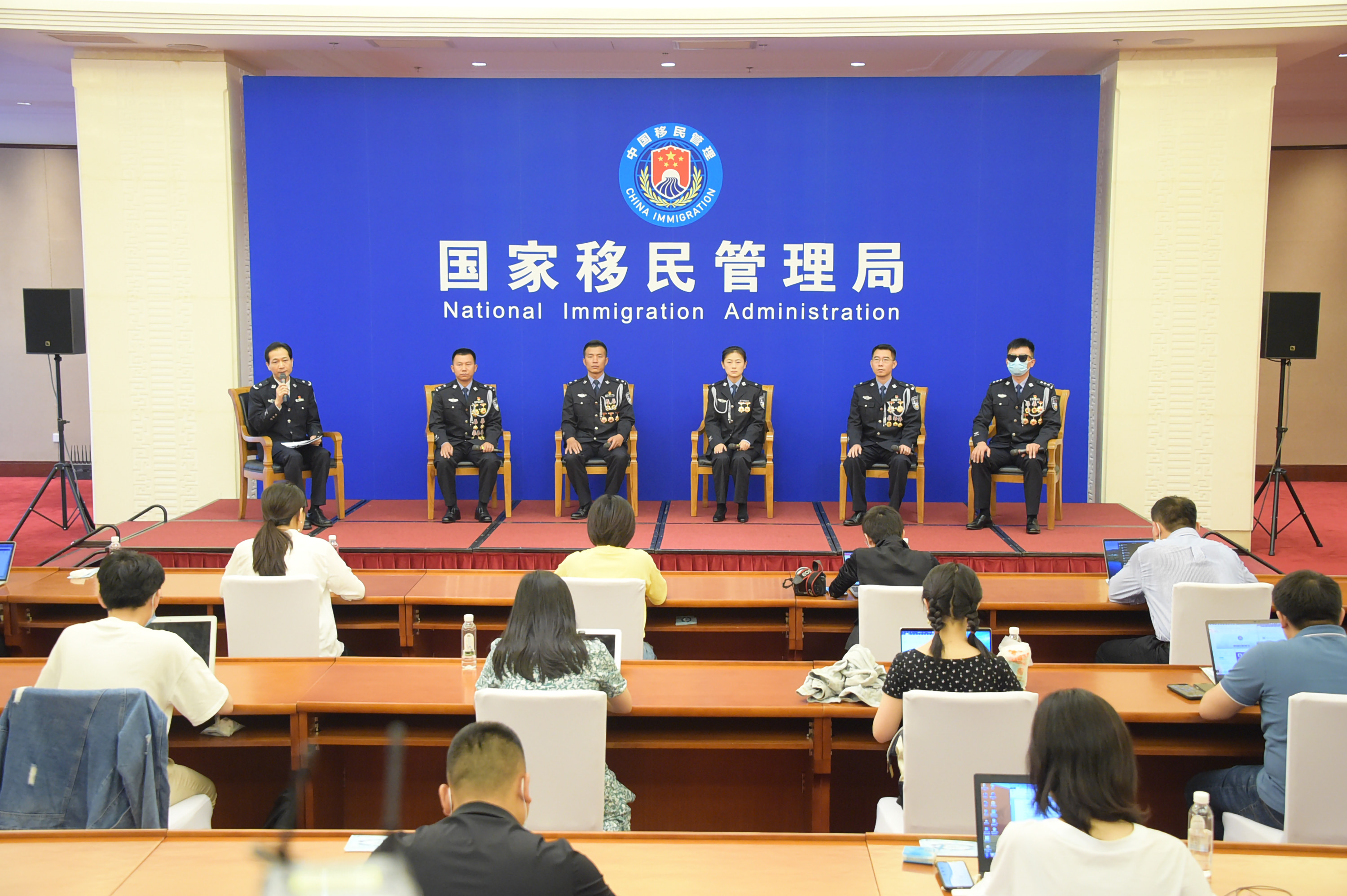 国家移民管理局6月25日记者会现场(图片由国家移民管理局提供)作为