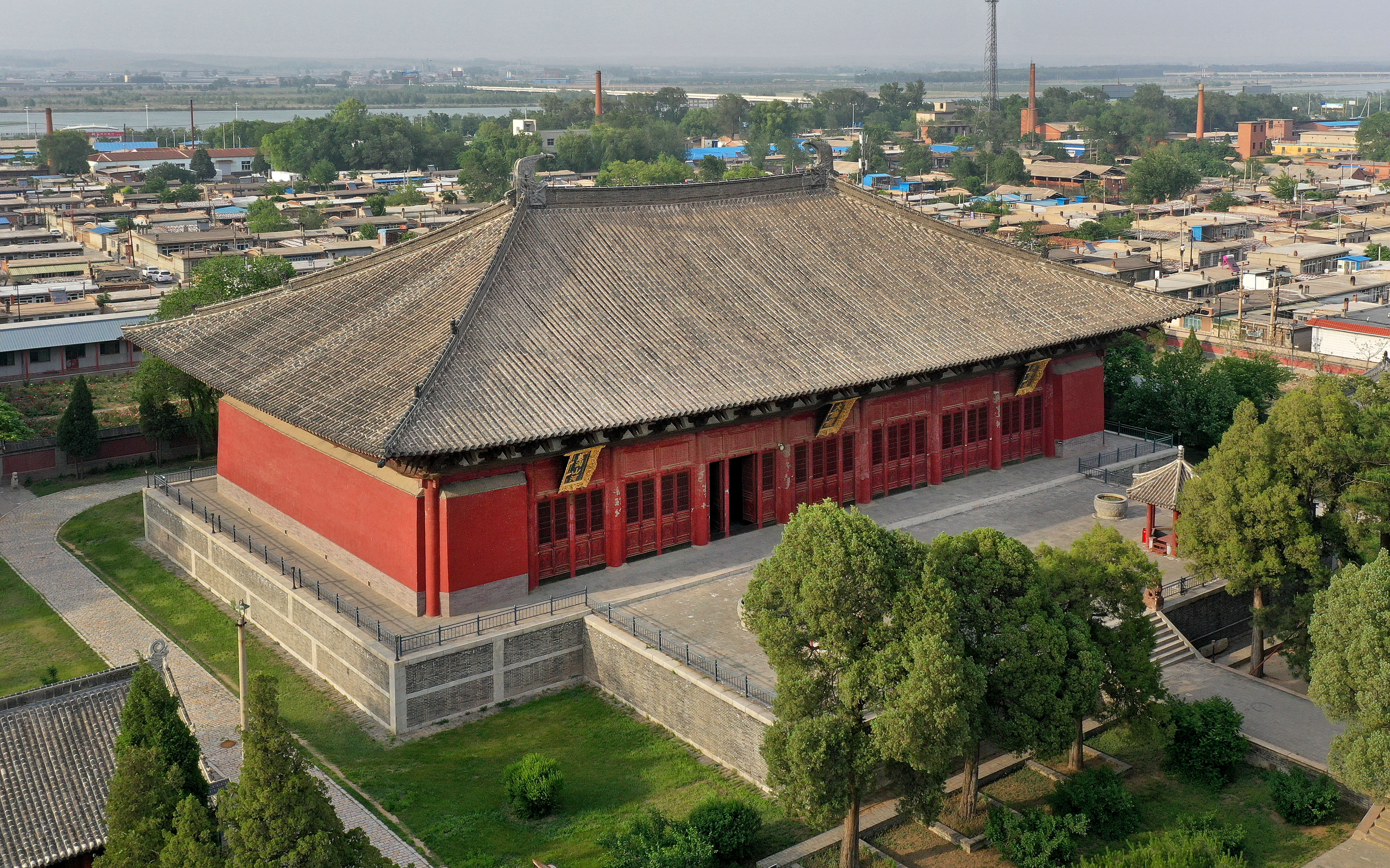 千年奉国寺进行一期保护修复