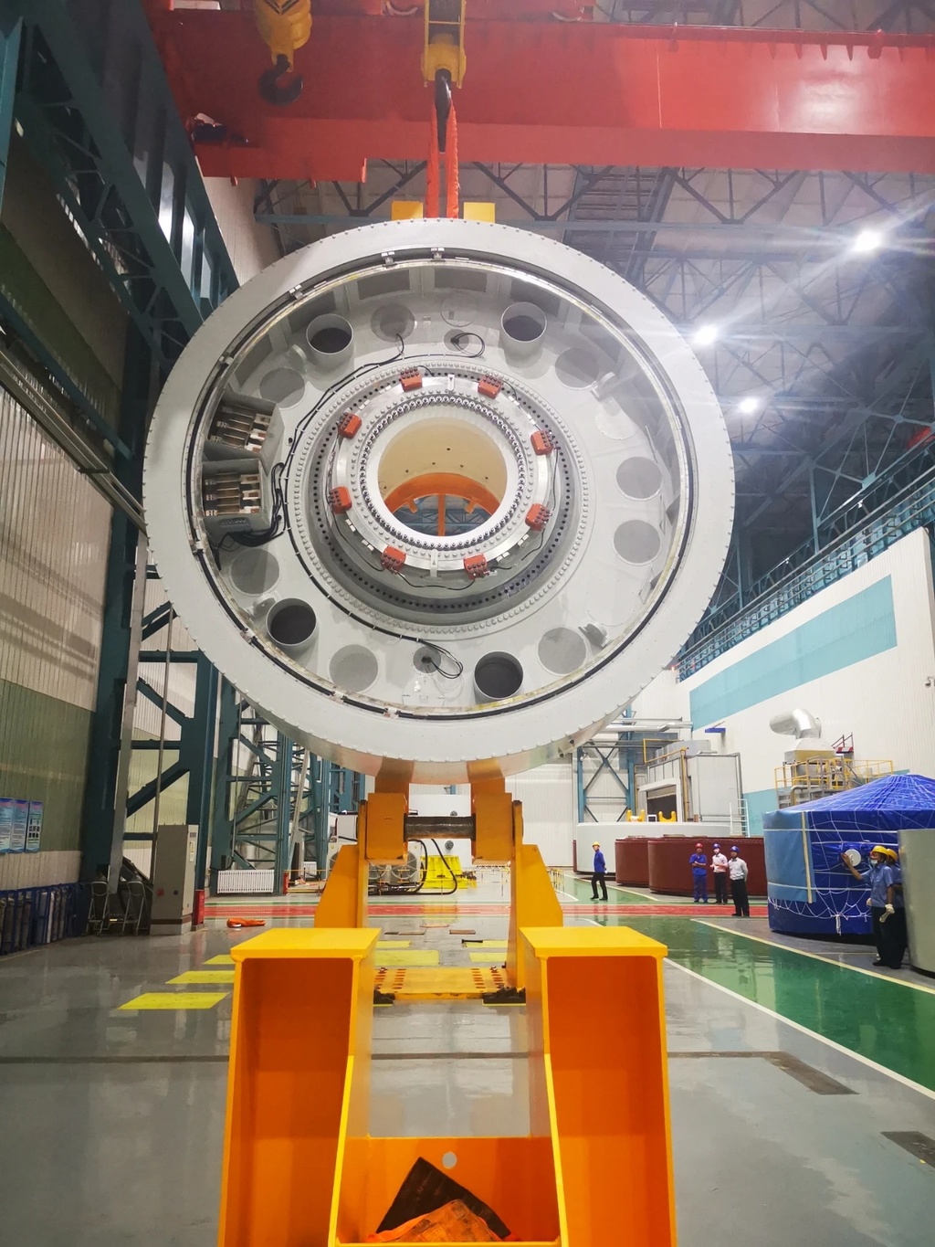 国内首台陆上55兆瓦永磁直驱风力发电机研制成功