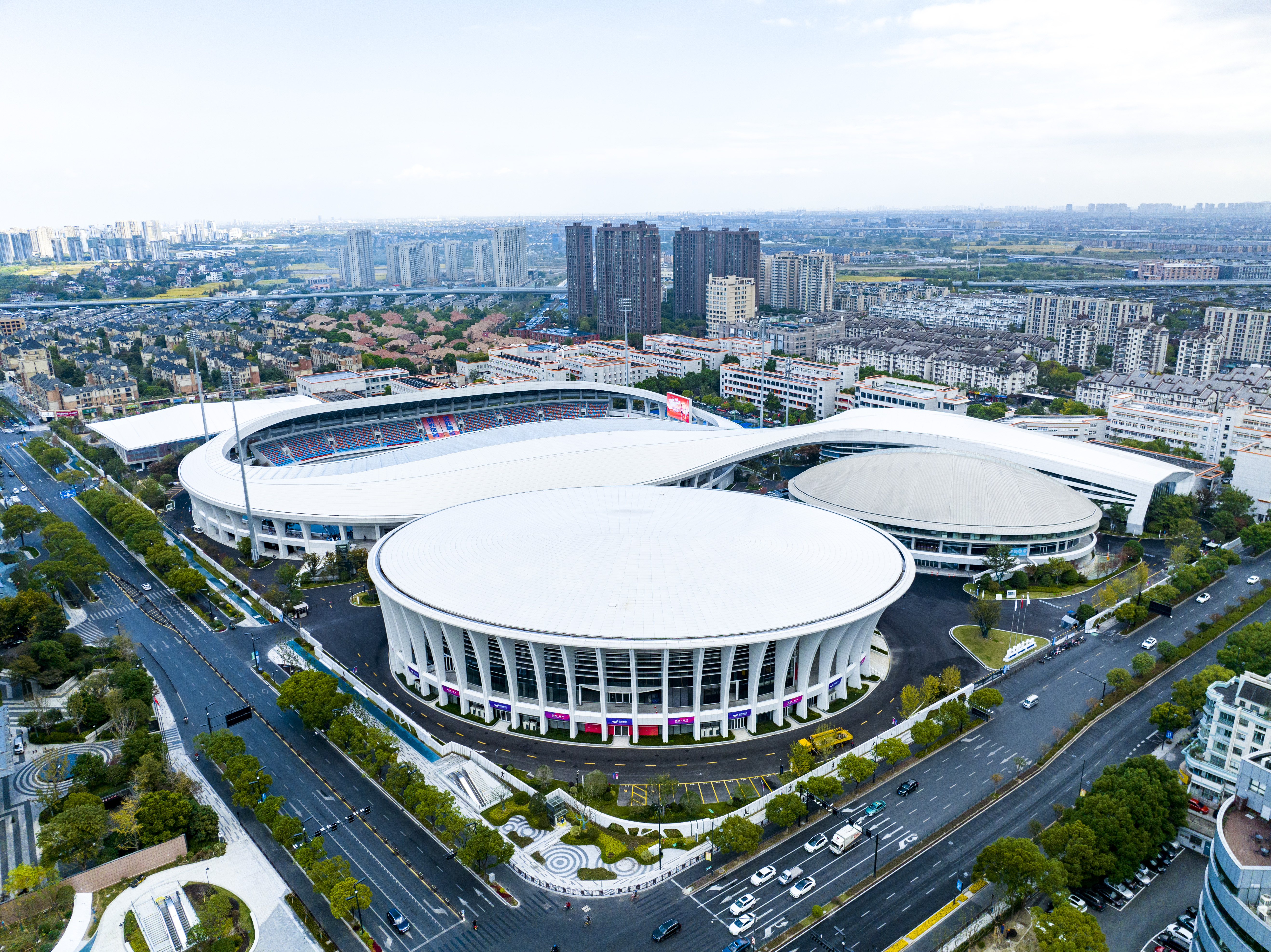 杭州亚运会丝路场馆展江南韵味探营杭州临平区亚运场馆