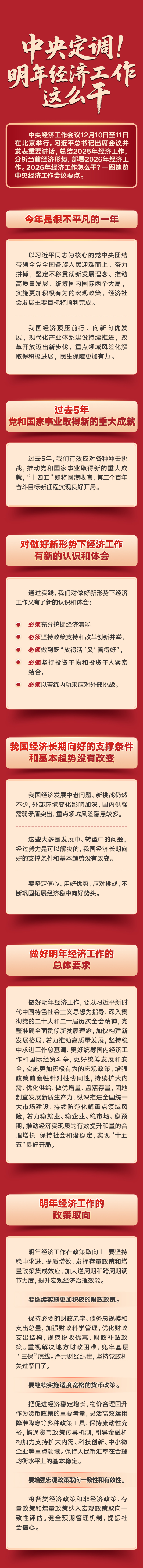 中央定调！明年经济工作这么干