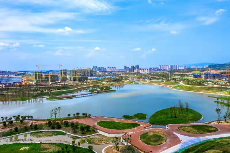 天府公园城又有好去处 眉山柴桑河湿地公园一期亮相