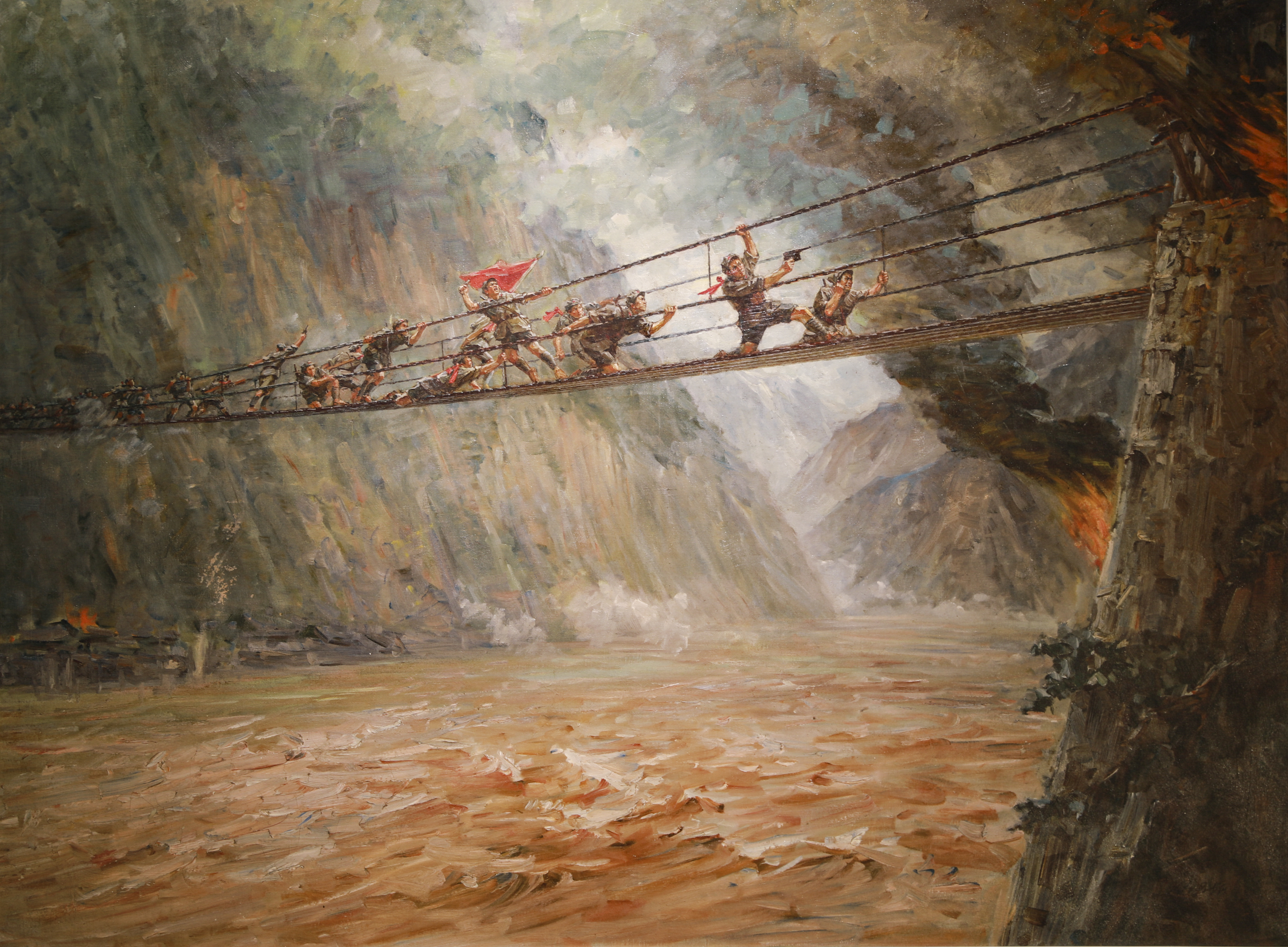 新华全媒 |艺述百年瞬间:102岁的他曾为泸定桥上的年轻勇士定格最热血