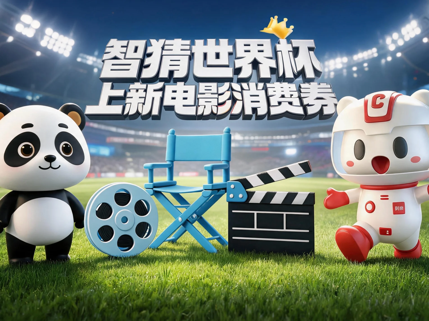 看球观影双份快乐！智猜世界杯上新电影券 小封球探对话破百万